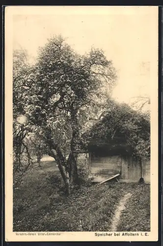 AK Affoltern i. E., Speicher mit Bäumen
