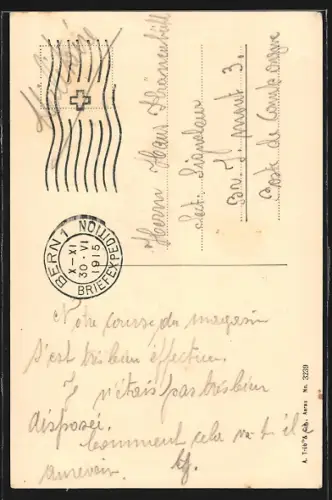 AK Affoltern i. E., Speicher mit Bäumen