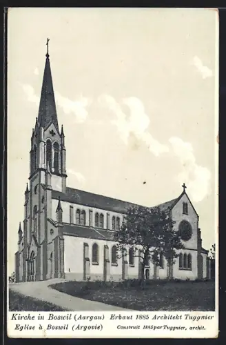 AK Boswil /Aargau, Kirche, Erbaut 1885