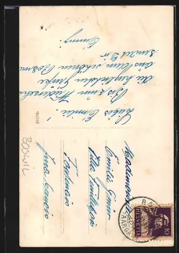 AK Boswil, Kirche mit Bäumen