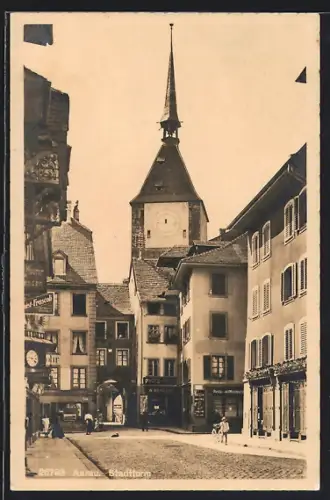 AK Aarau, Stadtturm mit Geschäften