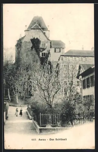 AK Aarau, Schlössli mit Strassenpartie