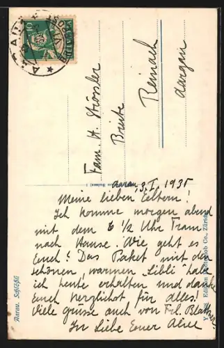 AK Aarau, Blick zum Schlössli