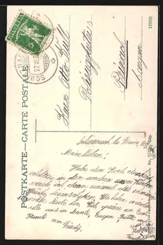 AK Aarau, Teilansicht mit Kirche