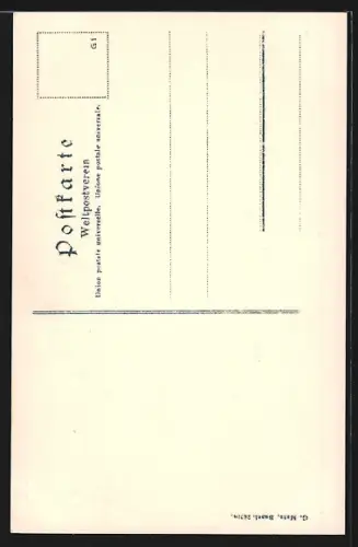 AK Brugg, Ortsansicht mit Turm