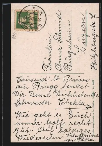 AK Brugg, Teilansicht bei Mondschein