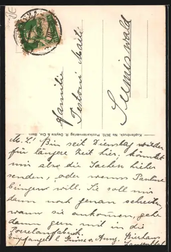 AK Langenthal, Kirche mit Strassenpartie