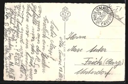 AK Monte Ceneri, Ortsansicht aus der Vogelschau