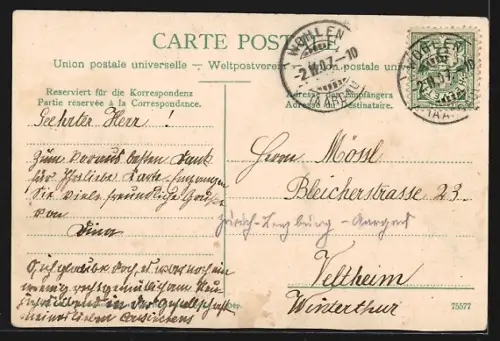AK Wohlen /AG, Teilansicht mit Oberdorf