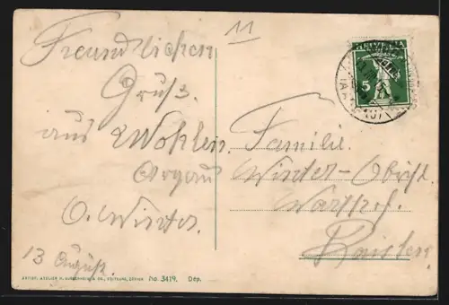 AK Wohlen /AG, Teilansicht am Ortsrand