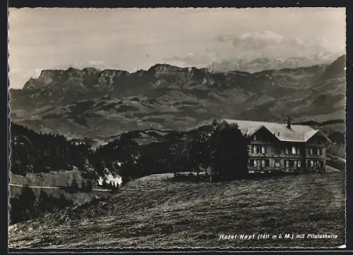 AK Trub /BE, Hotel Napf mit Pilatuskette
