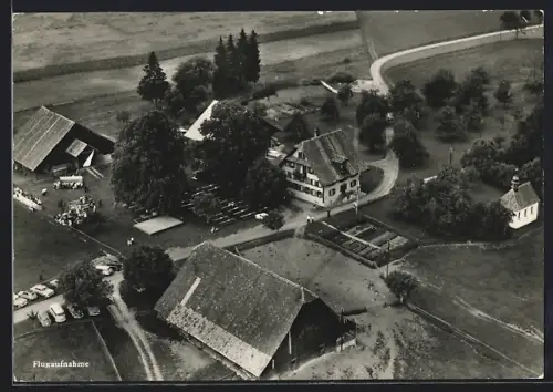 AK Beinwil, Alpgasthaus Horben, Fliegeraufnahme