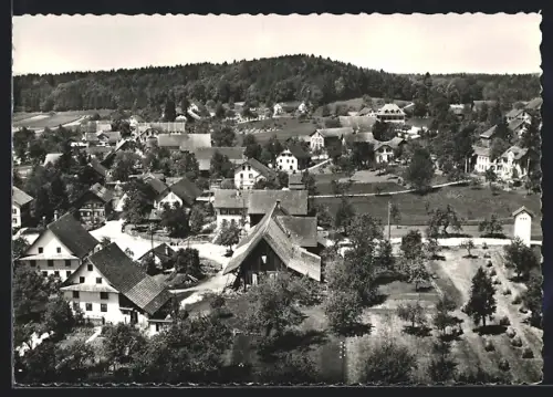 AK Besenbüren /AG, Teilansicht, Fliegeraufnahme