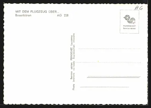 AK Besenbüren /AG, Teilansicht, Fliegeraufnahme