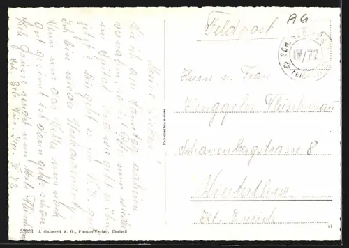 AK Auw, Strassenpartie im Dorf