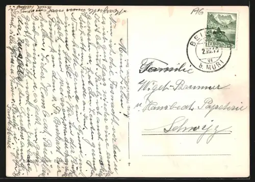 AK Beinwil /Freiamt, Teilansicht, Fliegeraufnahme