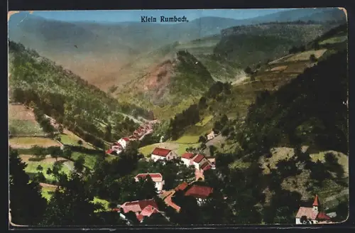 AK Klein Rumbach, Stadtansicht mit Umgebung