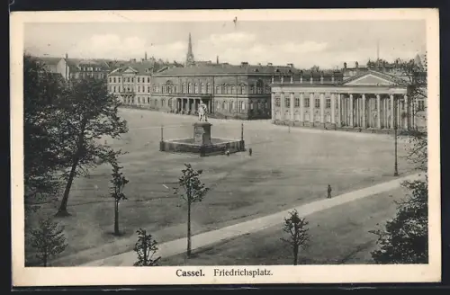 AK Cassel, Friedrichsplatz mit Denkmal