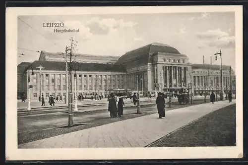 AK Leipzig, Partie am Hauptbahnhof
