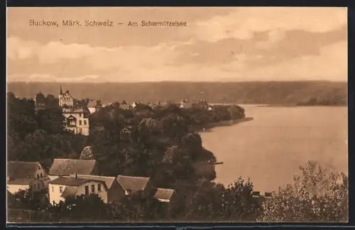 AK Buckow /Märk. Schweiz, Partie am Schermützelsee