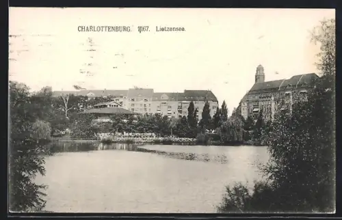 AK Berlin-Charlottenburg, Partie am Lietzensee