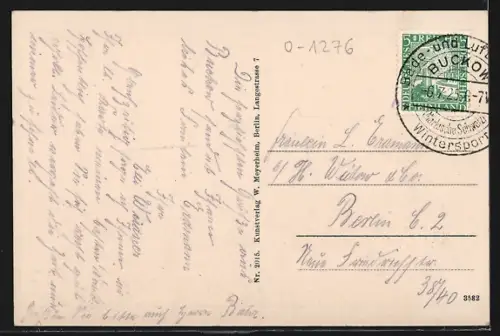 AK Bad Buckow /Märk. Schweiz, Partie am Buckowsee