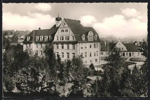 AK Miesbach /Obb., Blick auf das Städtische Krankenhaus