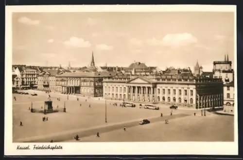 AK Kassel, Blick auf den Friedrichsplatz