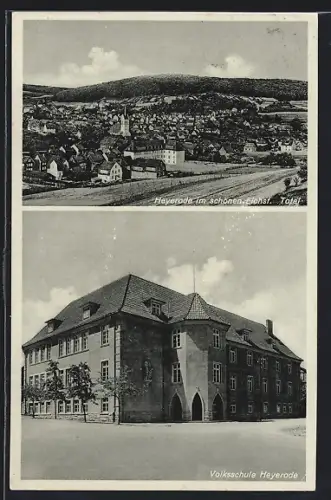 AK Heyerode, Gesamtansicht und Volksschule