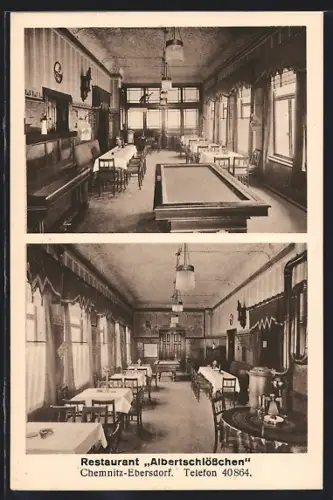 AK Chemnitz-Ebersdorf, Restaurant Albertschlösschen