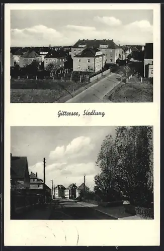 AK Dresden-Gittersee, Strassenpartie in der Siedlung