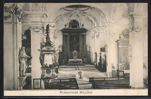 AK Willisau, Pfarrkirche, Innenansicht