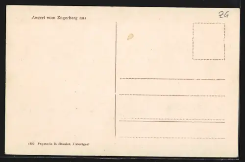 AK Aegeri, Totalansicht