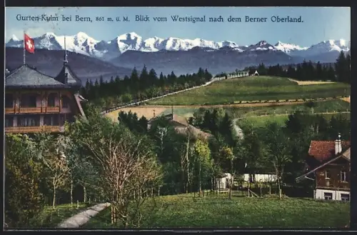 AK Gurten-Kulm, Blick vom Westsignal nach dem Berner Oberland