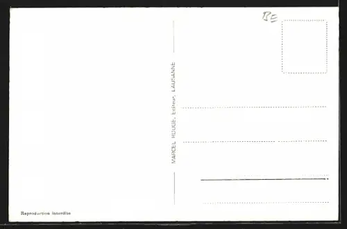 AK Gsteig, Strassenpartie an der Kirche