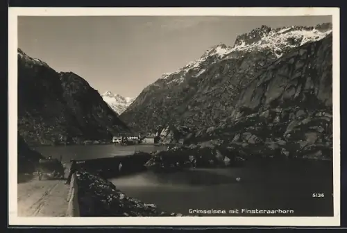 AK Grimsel, Grimselsee mit Finsteraarhorn