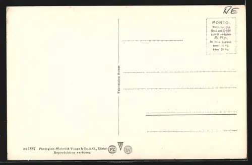 AK Frutigen, Kirche mit Balmhorn und Altels