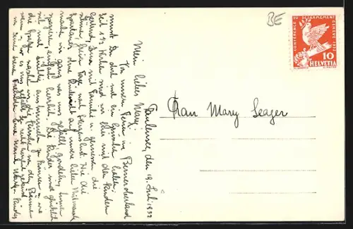 AK Faulensee, Ortsansicht mit Niesen