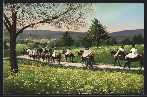 AK Münster /Luzern, Auffahrtsprozession