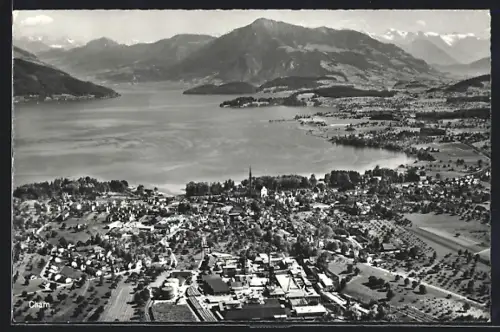 AK Cham /Zugersee, Gesamtansicht mit Zugersee