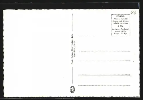 AK Cham /Zugersee, Ortsansicht aus der Vogelschau