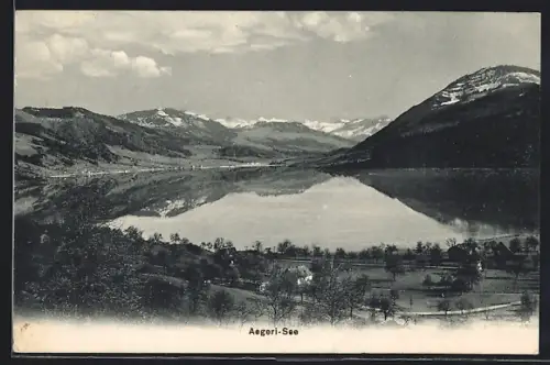 AK Aegeri-See, Seepartie aus der Vogelschau