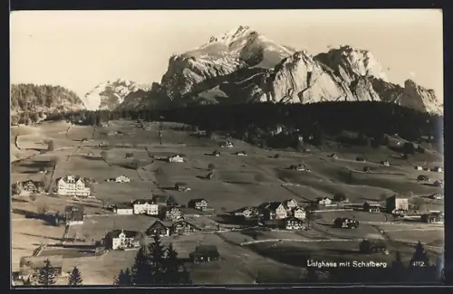 AK Wildhaus /SG, Lisighaus mit Schafberg