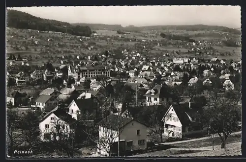 AK Reinach, Ortspartie aus der Vogelschau