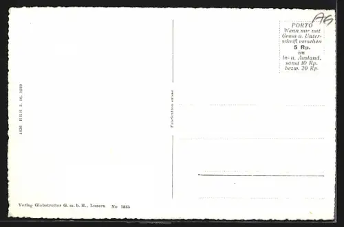 AK Reinach, Ortspartie aus der Vogelschau