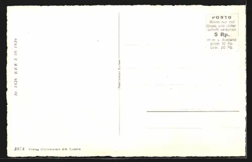 AK Beinwil, Ortsansicht mit Kirche und See