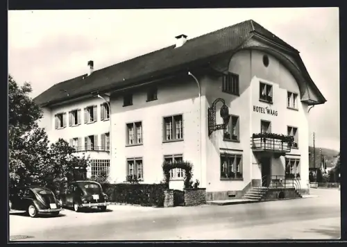 AK Menziken /Aarg., Hotel-Restaurant zur Waag