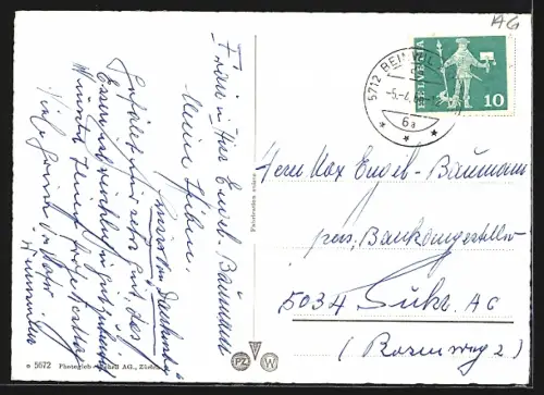 AK Beinwil a. See, Uferpartie mit Boot