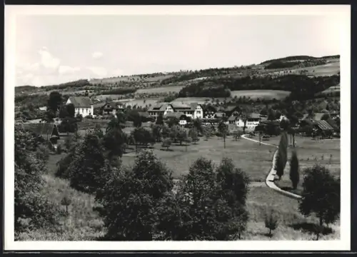 AK Sursee, Mariazell, Ortspartie mit Bäumen