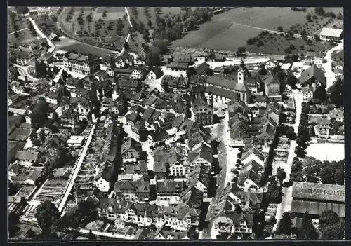 AK Sursee, Teilansicht, Fliegeraufnahme